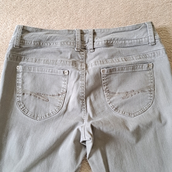 Smart Set Jeans Boot Cut Womens Size 11 Y2K 90's Grey Taupe Colour Stretch Denim - Picture 10 of 13